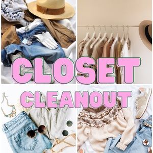 Closet cleanout!!  Make an offer- ready to start anew!